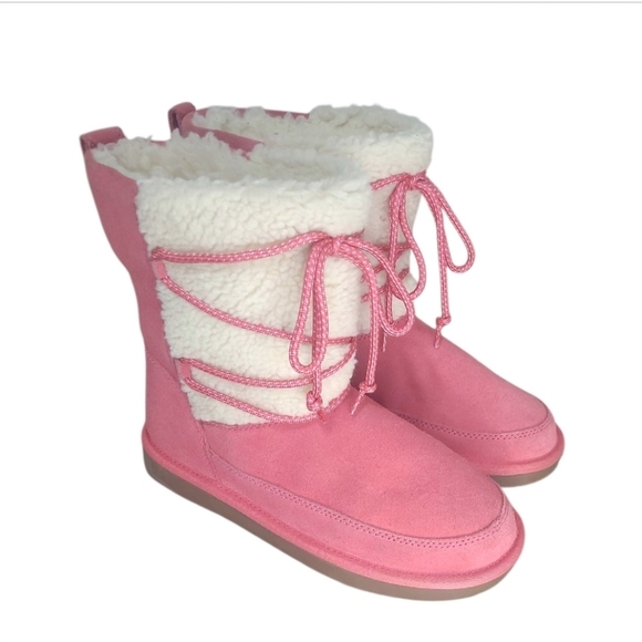 Koolaburra by UGG Child K Michon Short Boot Tearose Size 3 US - Picture 1 of 11